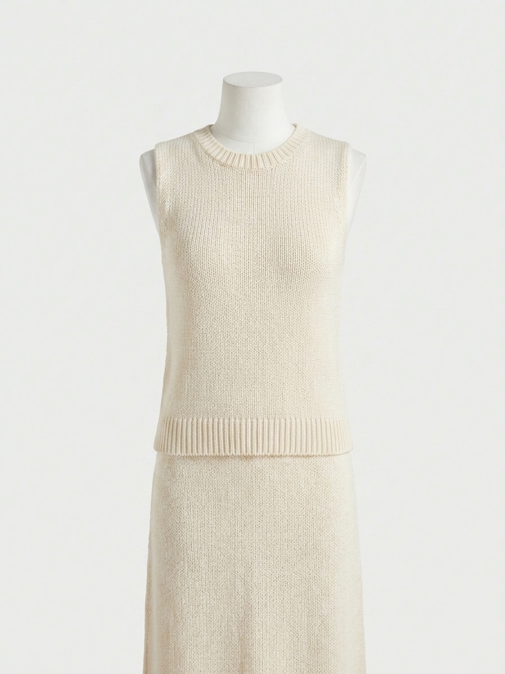 NEW FIFTEEN TWENTY kimmy keyhole sweater tank top in cream